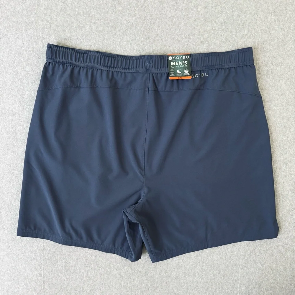Soybu Shorts Mens XXL Blue Pull On Elastic Waistband Active Lightweight Gorpcore - Picture 4 of 13